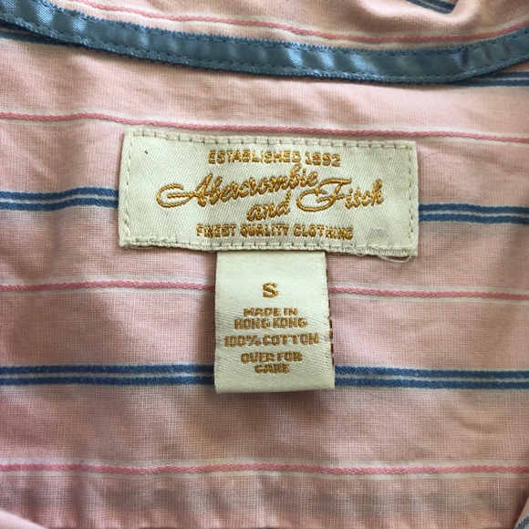 Abercrombie and Fitch long sleeve button down top - Picture 2 of 3